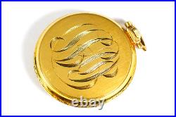 BULOVA Pocket Watch Bulova 17AE Gold Filled 21 Jewels Watch Monogramed Case NICE