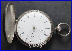 B Laval's St Imier Pocket Watch with Sterling Silver Hunter Case Parts/Repair