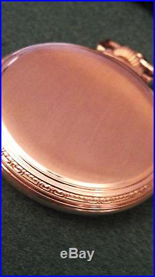 Ball Illinois Official RR Standard 16s OF Pocket Watch, 23j 5 Pos. GF Ball Case