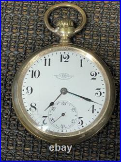Ball Official RR Standard Pocket Watch Gr 999H 18s 17j Mod 1 20 Yr GF Case Runs