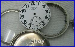 Ball Official Standard Pocket Watch Keystone Silveroid Case 16 Size With Dial