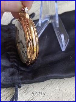 Beautiful 16 Size Pocket Watch Elgin B. W. Raymond 23 Jewels Salesman Sample Case