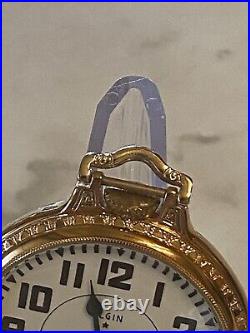 Beautiful 16 Size Pocket Watch Elgin B. W. Raymond 23 Jewels Salesman Sample Case