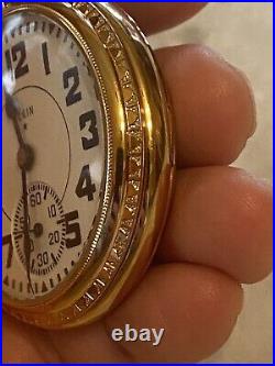 Beautiful 16 Size Pocket Watch Elgin B. W. Raymond 23 Jewels Salesman Sample Case