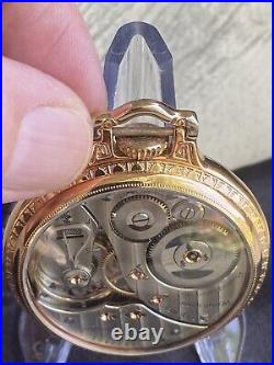 Beautiful 16 Size Pocket Watch Elgin B. W. Raymond 23 Jewels Salesman Sample Case