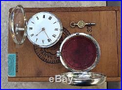 Beautiful 1811 Scottish verge fusee silver pair case pocket watch by James Blaik
