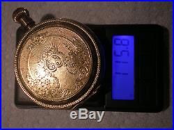 Beautiful 1889 18s Solid Gold Brooklyn Eagle 8K Elgin Hunter Case Pocket Watch