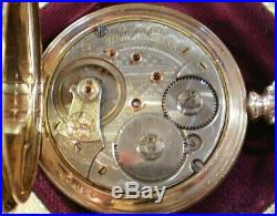 Beautiful 18s Waltham Vanguard 21j Gold Filled Hunting case Pocket Watch 1895