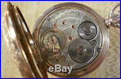 Beautiful 18s Waltham Vanguard 21j Gold Filled Hunting case Pocket Watch 1895
