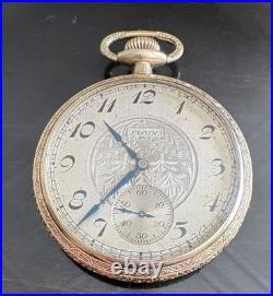 Beautiful 1926 Elgin 16s Grade 291 Pocket Watch-Gold Filled Case-Running