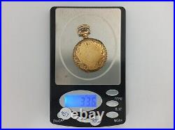Beautiful Elgin Ladies Hunter Case Pocket Watch 14k Solid Gold