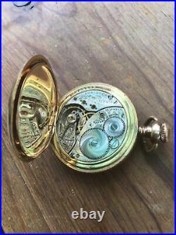 Beautiful Elgin Pocket Watch 15j Runs 25yr Gold Case