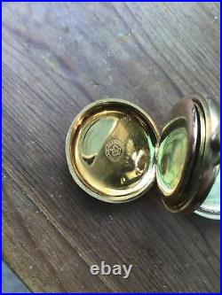 Beautiful Elgin Pocket Watch 15j Runs 25yr Gold Case