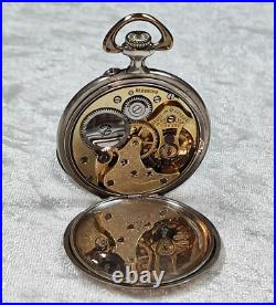 Beautiful Grana Antique Silver Pocket Watch With Relief Case With Hunting Scene