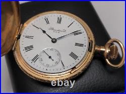 Beautiful New York Standard Watch Co. Pocket Watch 20yr Gold Filled Case READ