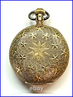 Beautiful Pre-1897 Wadsworth Rambler Gold-Filled 18S Hunter Pocket Watch Case