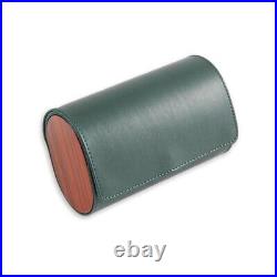 Bey Berk Radford Two Watch Case in Hunter Green Leather