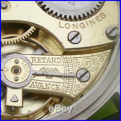 Big Military LONGINES Swiss Wristwatch in Steel Case Aviator Pilots WW2