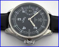 Big Swiss Mechanical Military Marriage Luxury Wristwatch Steel Case Pilots WW2