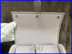 Blancpain Watch Travel Case / Pouch Gray Leather with Box Ring / earring