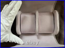 Blancpain Watch Travel Case / Pouch Gray Leather with Box Ring / earring