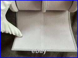 Blancpain Watch Travel Case / Pouch Gray Leather with Box Ring / earring