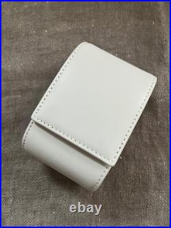 Blancpain Watch Travel Case / Pouch Gray Leather with Box Ring / earring