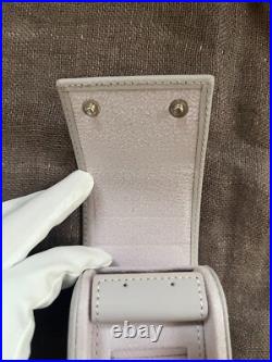Blancpain Watch Travel Case / Pouch Gray Leather with Box Ring / earring