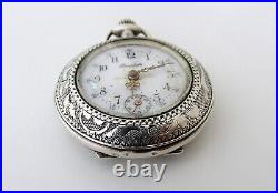 Bondale Antique Silver Case Swiss Pocket Watch
