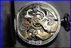 Broken Chronometer Running Pocket Watch Harman HXF 44mm Case 17j Vintage