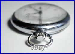 Broken Chronometer Running Pocket Watch Harman HXF 44mm Case 17j Vintage