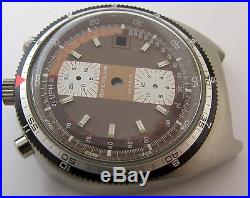 Bullhead Breitling s. Steel case 7101 & dial. For parts or project