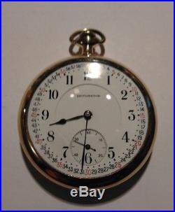 Burlington Montgomery dial (1916)16s. 19J. Gold filled case restored very nice