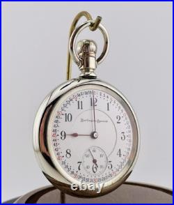 Burlington Special 16s 19J Pocket Watch in a Display Back Swing Out Case