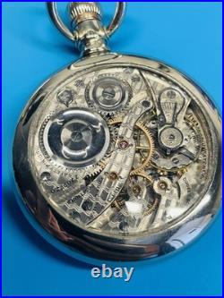 Burlington Special 16s 19J Pocket Watch in a Display Back Swing Out Case