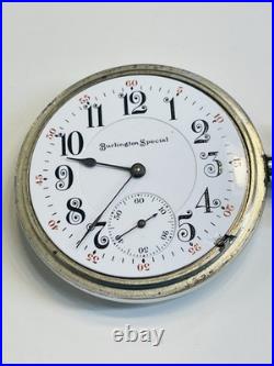 Burlington Special 16s 19j Pocket Watch in a beautiful? Display Back Case