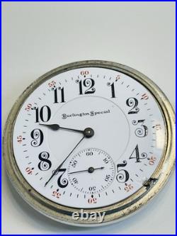 Burlington Special 16s 19j Pocket Watch in a beautiful? Display Back Case