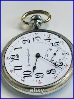 Burlington Special 16s 19j Pocket Watch in a beautiful? Display Back Case