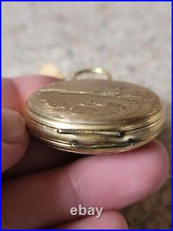 C1855 4 Daguerreotype Photographs In GF Locket / Pocket Watch Case LOOK! ID'd