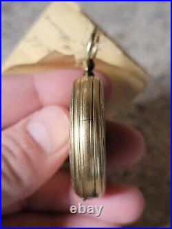C1855 4 Daguerreotype Photographs In GF Locket / Pocket Watch Case LOOK! ID'd