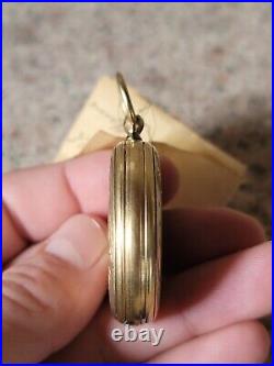 C1855 4 Daguerreotype Photographs In GF Locket / Pocket Watch Case LOOK! ID'd