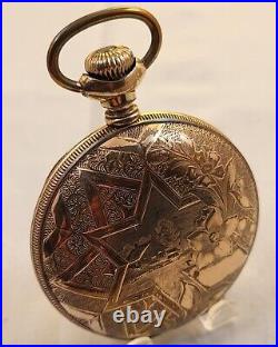 C88 Hamilton Private Label Pocket Watch Gold Filled Hunter Case 1904 17 Jewels