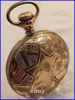 C88 Hamilton Private Label Pocket Watch Gold Filled Hunter Case 1904 17 Jewels