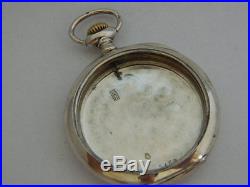 CASSA orologio da tasca in argento ZENITH silver pocket watch CASE B425