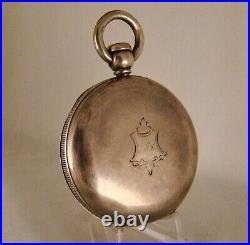 CIVIL WAR WALTHAM P. S. BARTLETT COIN SILVER HUNTER CASE 18s GREAT POCKET WATCH