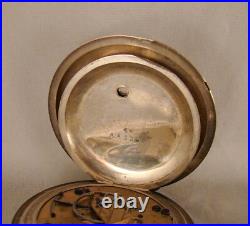 CIVIL WAR WALTHAM P. S. BARTLETT COIN SILVER HUNTER CASE 18s GREAT POCKET WATCH