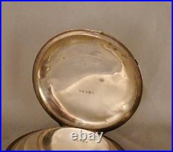 CIVIL WAR WALTHAM P. S. BARTLETT COIN SILVER HUNTER CASE 18s GREAT POCKET WATCH
