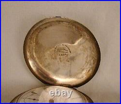 CIVIL WAR WALTHAM P. S. BARTLETT COIN SILVER HUNTER CASE 18s GREAT POCKET WATCH