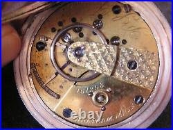 CIVIL War 1864 American Watch Co. P. S. Bartlett 3 Oz. Coin Silver Hunting Case