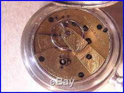 CIVIL War 1865 American Watch Co Wm. Ellery 4 Hinged Coin Silver Hunting Case